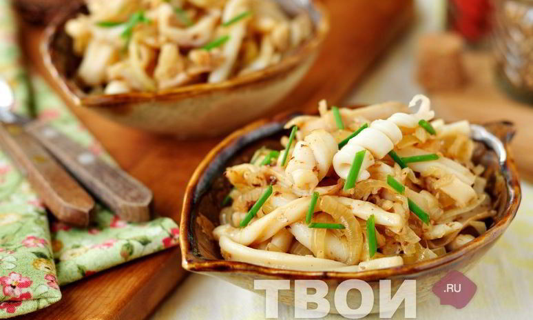 Рецепт кальмаров жареных