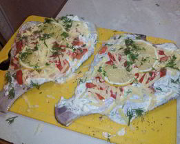 Камбала в духовке