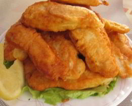 Камбала, жаренная во фритюре