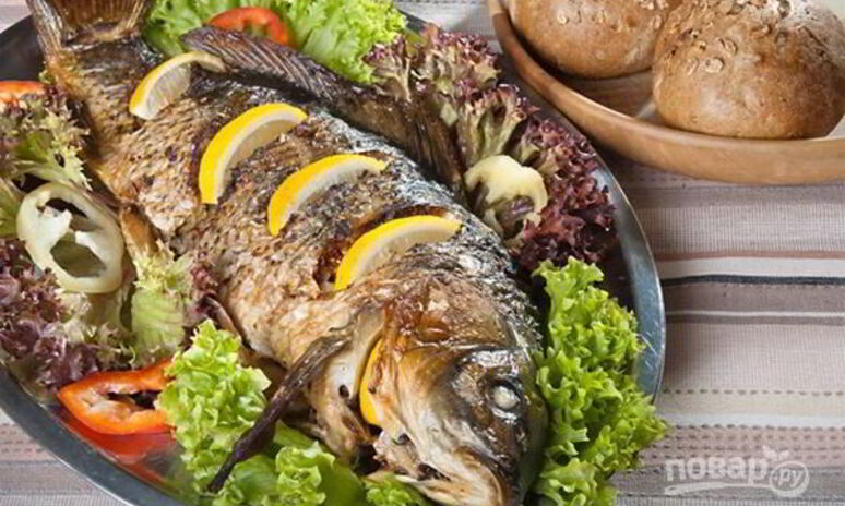 Рецепт карася в фольге в духовке