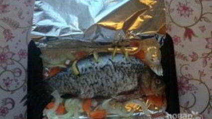 карась в фольге в духовке
