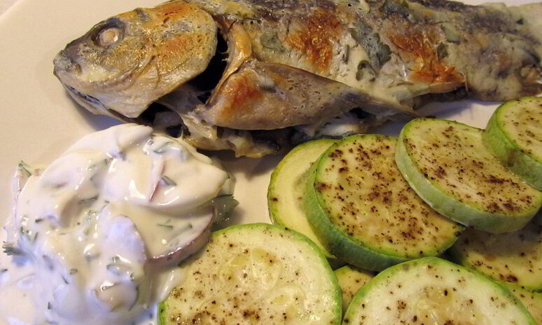 Рецепт карпа в сметане