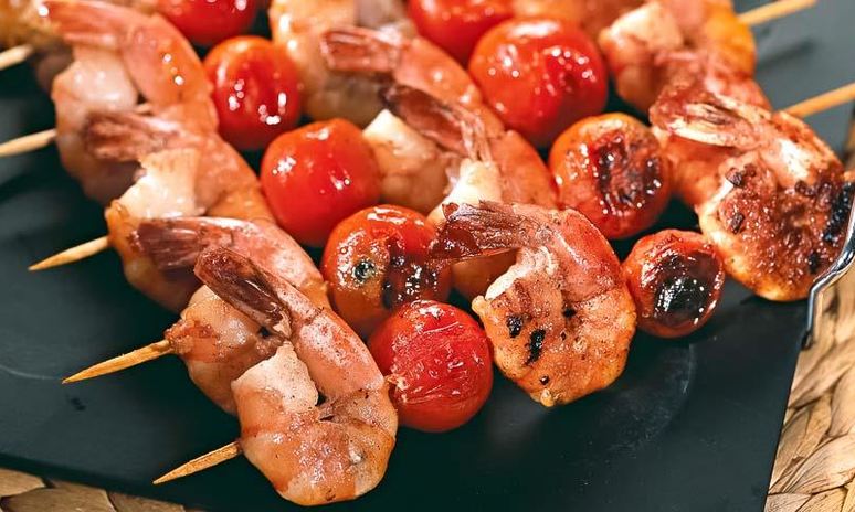 Рецепт креветок на шпажках с соусом терияки