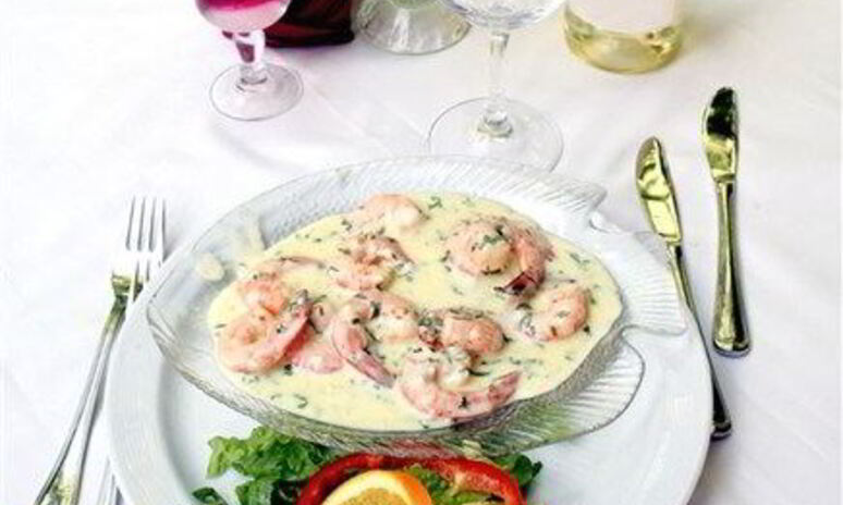 Рецепт креветок в сливочно-чесночном соусе