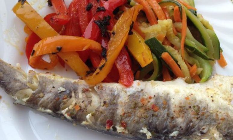 Рецепт ледяной запеченой в духовке с овощным гарниром