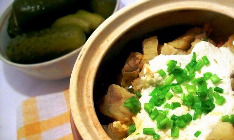 Рецепт минтая в горшочке