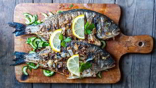 Рыба, запеченная на решетке