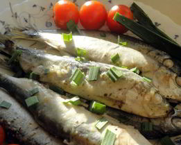 Салака в духовке