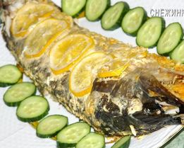 Щука фаршированная, запеченная в фольге