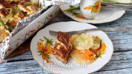 щука с картофелем и майонезом в духовке