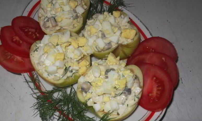 Рецепт сельди в яблоках