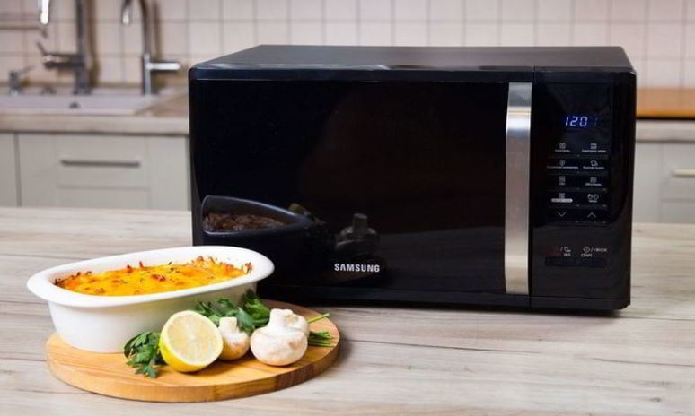 Рецепт семги с сыром и грибами в микроволновке samsung