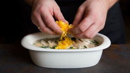 семга с сыром и грибами в микроволновке samsung