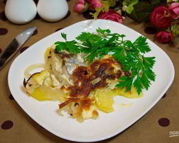 Скумбрия кусочками в духовке