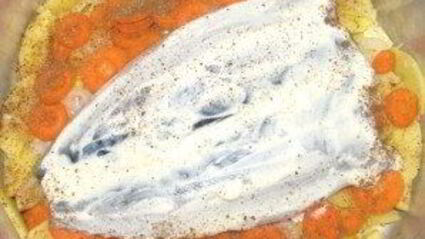 скумбрия в духовке с картофелем