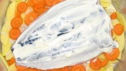 скумбрия в духовке с картофелем