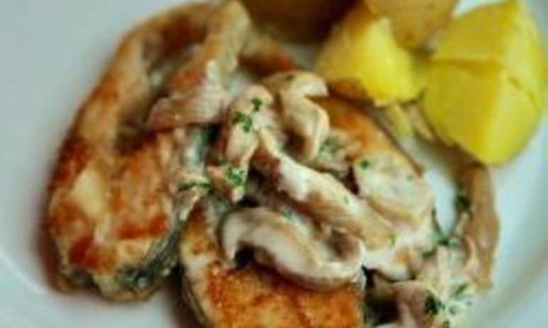 Рецепт тилапии жаренной с вешенками