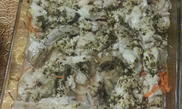 Рецепт трески на мацони с овощами в духовке