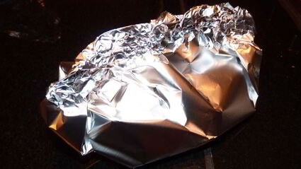 треска с овощами в фольге