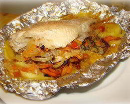 Запеченный окунь в духовке