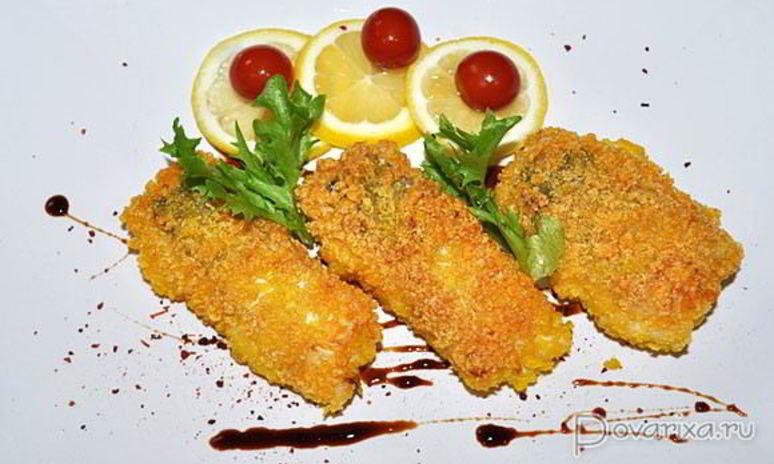 Рецепт жареной рыбы в кукурузных хлопьях