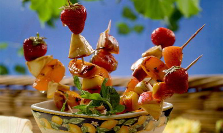 Рецепт фруктовых шашлычков