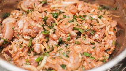 шашлычки из курицы с баклажанами