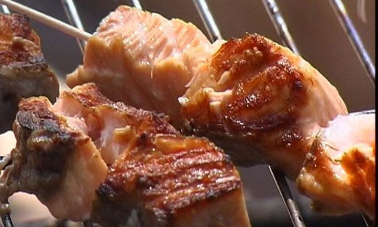 Рецепт шашлычков из семги