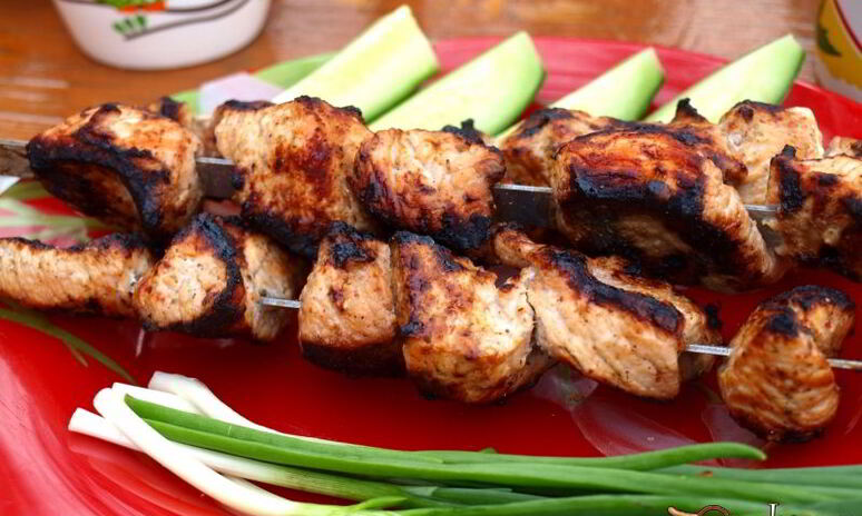 Рецепт шашлыка из индейки маринованной в малиновом уксусе