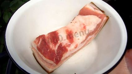 шашлык из индейки с салом