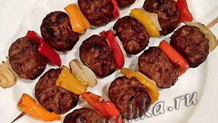 Шашлык из куриного фарша