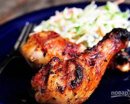 Шашлык из куриных ножек на шампурах