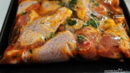 шашлык из куриных ножек на шампурах