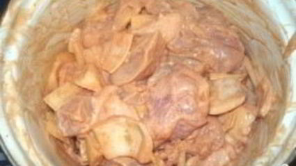 шашлык из курицы на сковороде