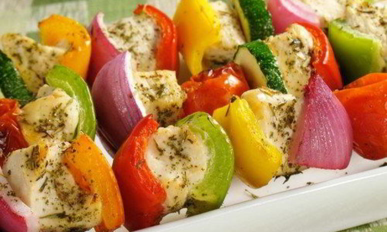 Рецепт шашлыка из маринованной курицы и цукини