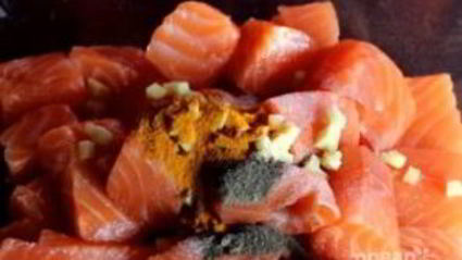 шашлык из семги на мангале