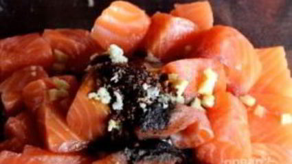 шашлык из семги на мангале