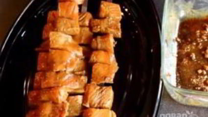 шашлык из семги на мангале