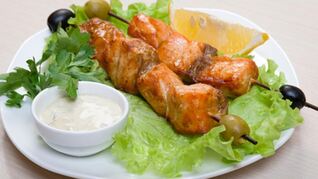 Шашлык из семги