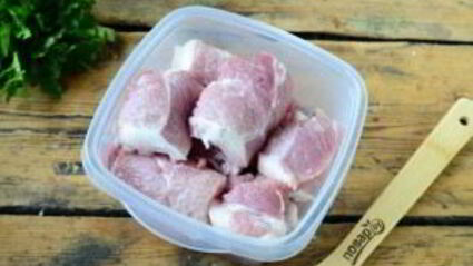 шашлык из свинины рулетиками