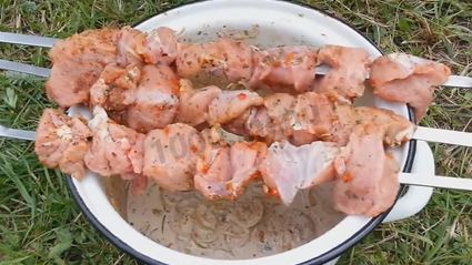 шашлык из телятины на газированной воде