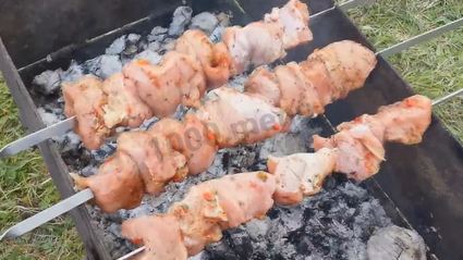 шашлык из телятины на газированной воде