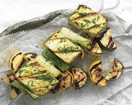 Шашлык из тофу с соусом из чили халапеньо