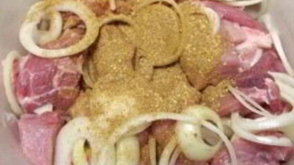 шашлык на кефире из свинины