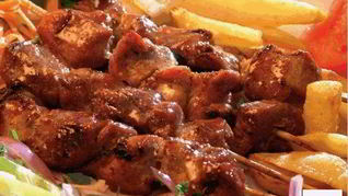 Шашлык на сковороде из баранины