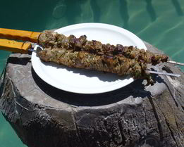 Шашлык с уксусом