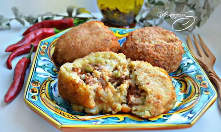 Рецепт сицилийских рисовых шариков аранчини