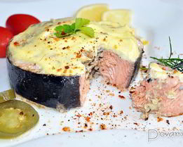 Фаршированные стейки горбуши