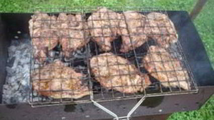 стейк из говядины на мангале