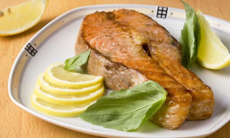 Рецепт стейка из семги с лимоном